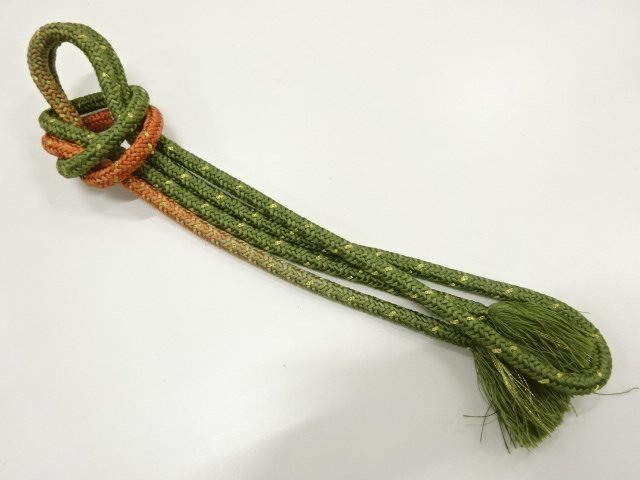 JAPANESE KIMONO / HANDTIED OBIJIME CORD